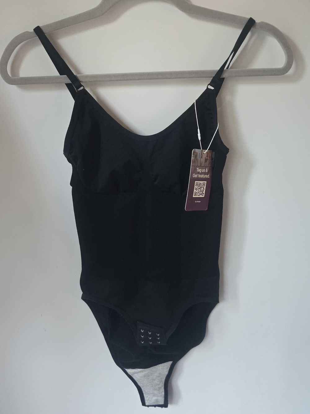 Kids Black One-Piece Bodysuit with Adjustable Straps